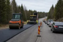 Redaktionell illustration till Asfalteringsarbete påverkar väg 26 vid Persberg
