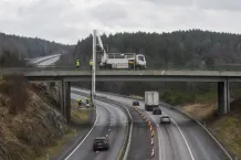 Redaktionell illustration till Broinspektion begränsar trafiken på E6 vid Munkedal