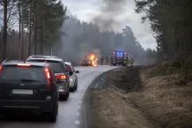 Redaktionell illustration till Fordonsbrand påverkar väg 47 i Kalmar län