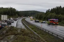 Redaktionell illustration till Krock på E20 vid Ingared påverkar trafiken