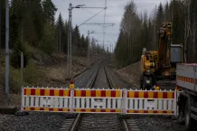 Redaktionell illustration till Spår stängt mellan Järvenpää och Saunakallio
