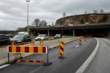 Redaktionell illustration till Tingstadstunneln stängs i södergående riktning
