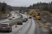 Redaktionell illustration till Underhållsarbete påverkar E45 vid Gärdhem