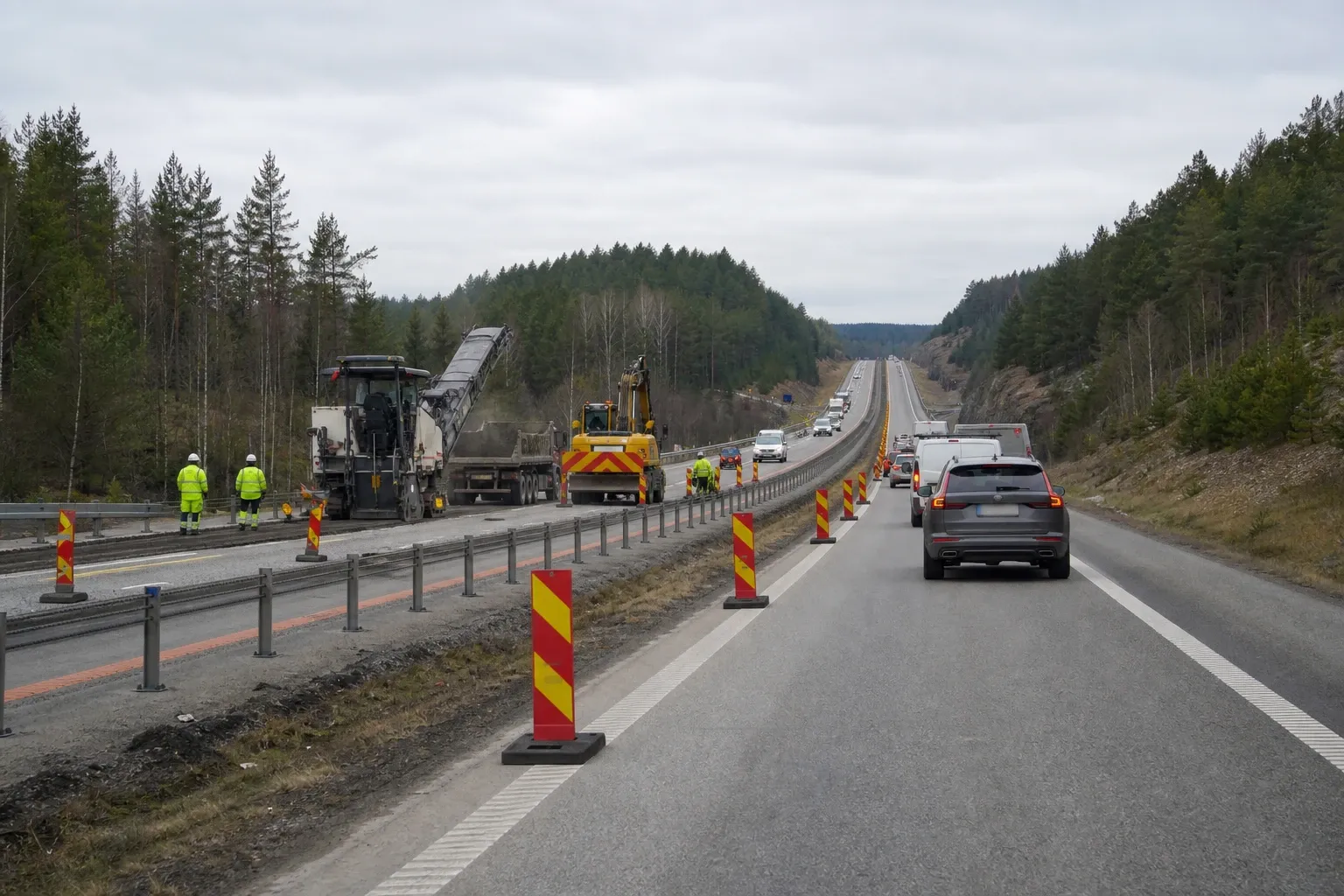 Redaktionell illustration till Vägarbete väntar norr om Strömsfors