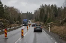 Redaktionell illustration till Växelvis trafik på väg 55 vid Ramstalund